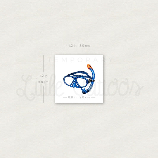 Snorkel Mark Temporary Tattoo - Set of 3
