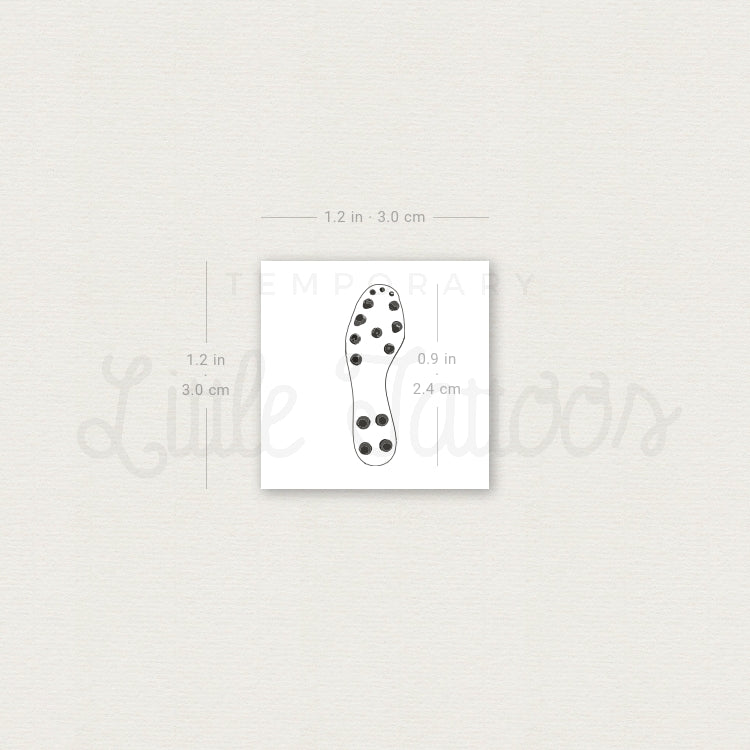 Football Boot Sole Temporary Tattoo - Set of 3