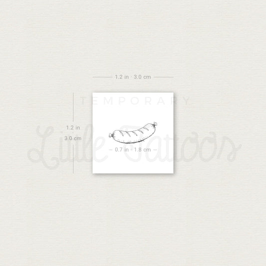Sausages Temporary Tattoo - Set of 3