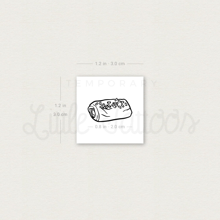 Tatuaje temporal de Pain Au Chocolat - Juego de 3