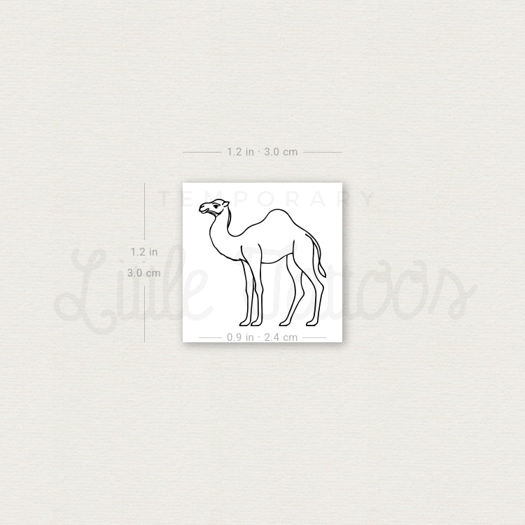 Camel Temporary Tattoo - Set of 3