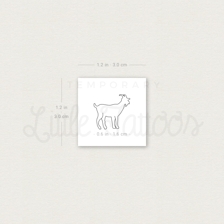 Little Goat Temporary Tattoo - Set of 3