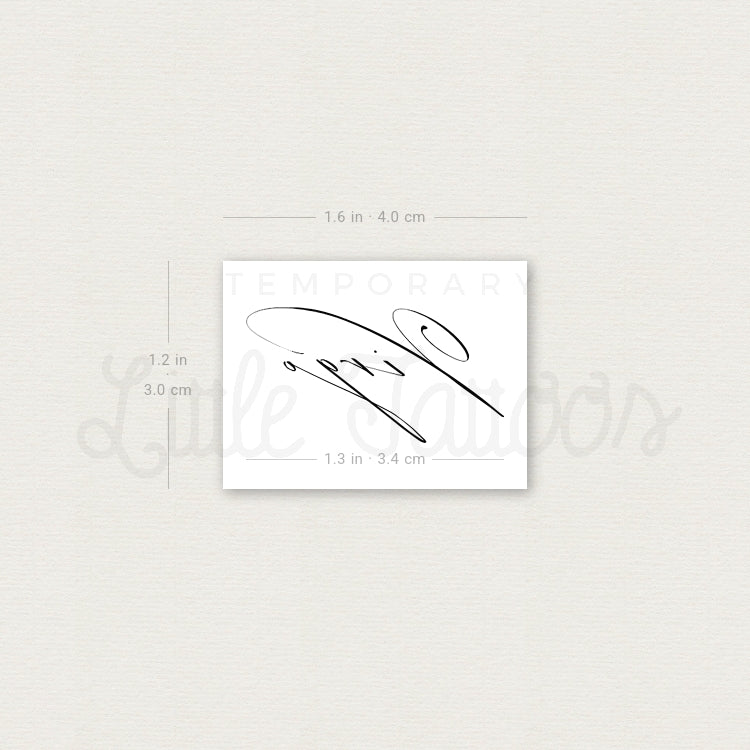 Virgo Temporary Tattoo By Marina Molist - Set of 3