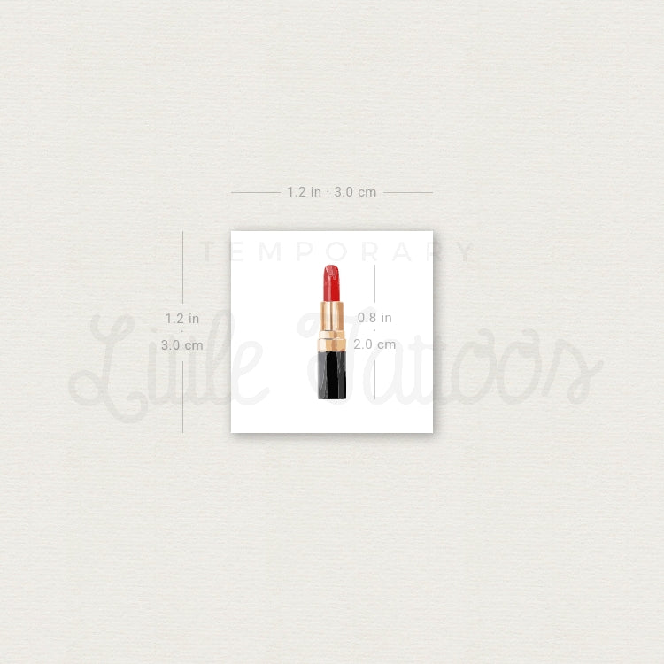 Lipstick Temporary Tattoo - Set of 3
