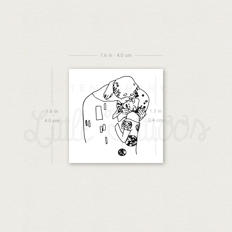 The Kiss Temporary Tattoo - Set of 3