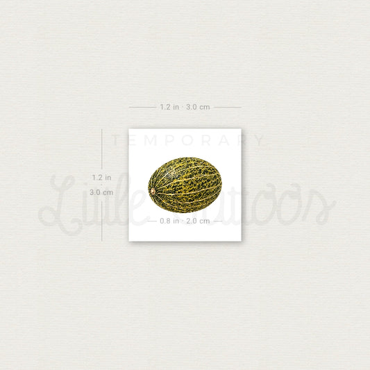 Piel De Sapo Melon Temporary Tattoo - Set of 3
