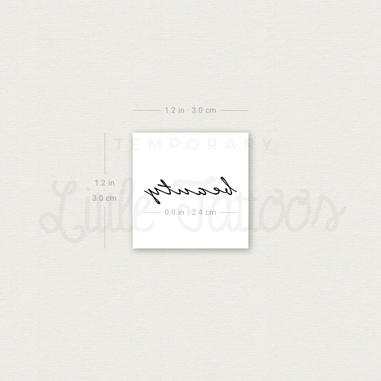 Beauty Temporary Tattoo - Set of 3