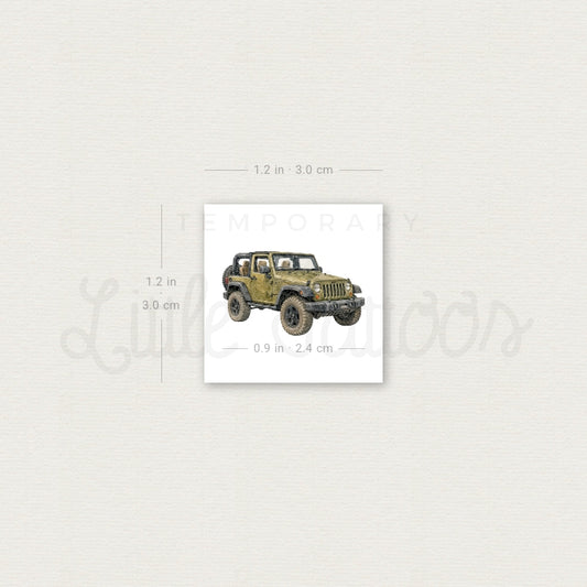 Jeep Temporary Tattoo - Set of 3