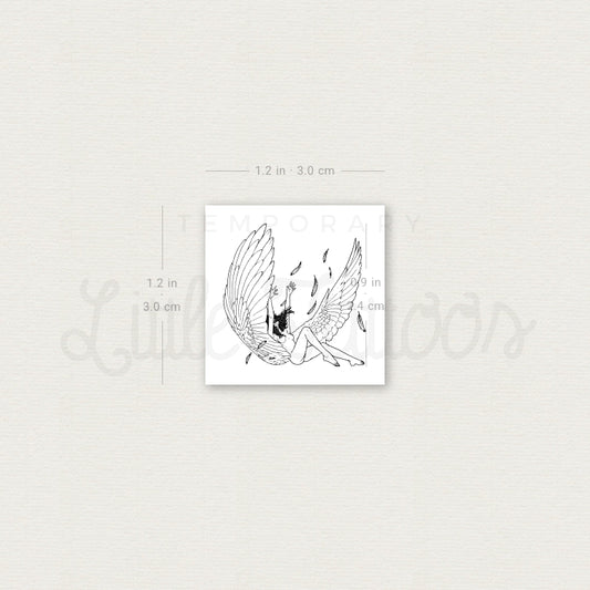 Fallen Angel Temporary Tattoo - Set of 3