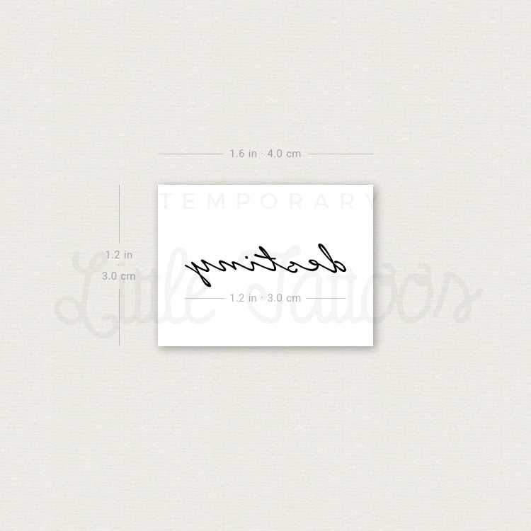 Destiny Temporary Tattoo - Set of 3