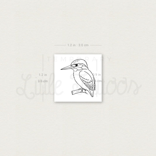 Small Kingfisher Temporary Tattoo - Set of 3