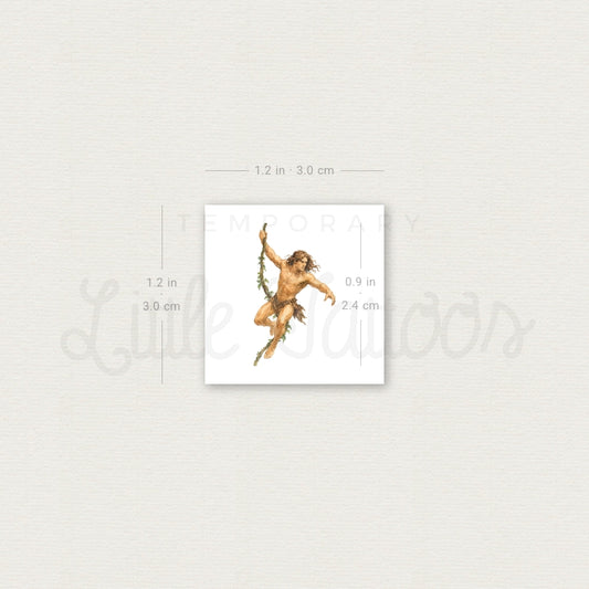 Tarzan Temporary Tattoo - Set of 3