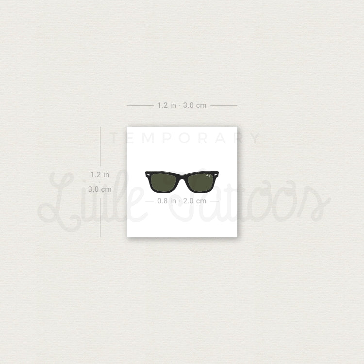Tatuaje temporal de gafas de sol - Juego de 3