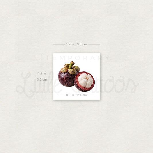 Mangosteen Temporary Tattoo - Set of 3
