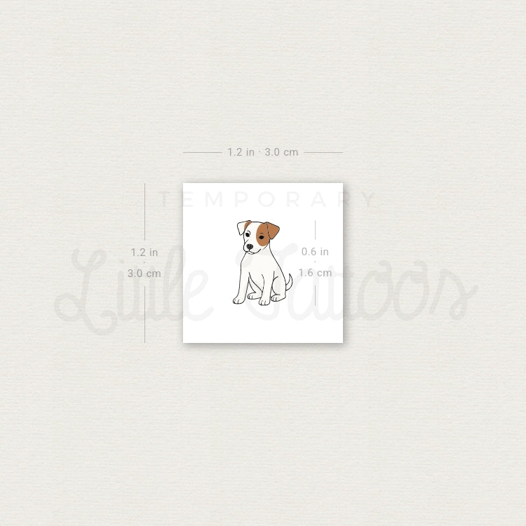 Jack Russell Temporary Tattoo - Set of 3