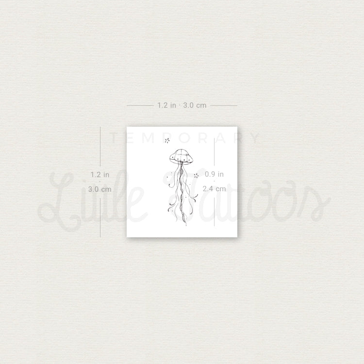 Little Jellyfish Temporary Tattoo By Stefano Mazza - Set of 3