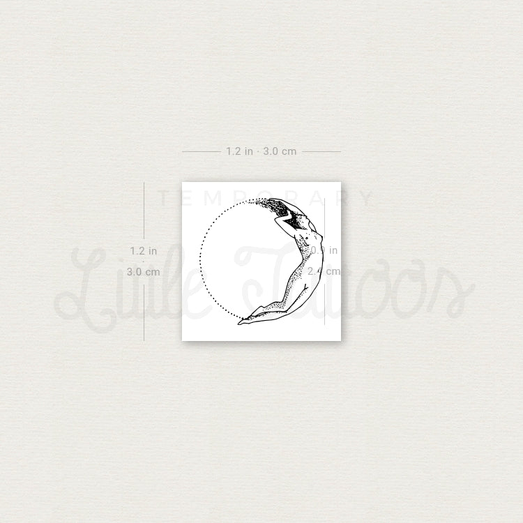 Small Selene Temporary Tattoo - Set of 3