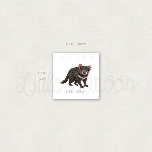 Tasmanian Devil Temporary Tattoo - Set of 3