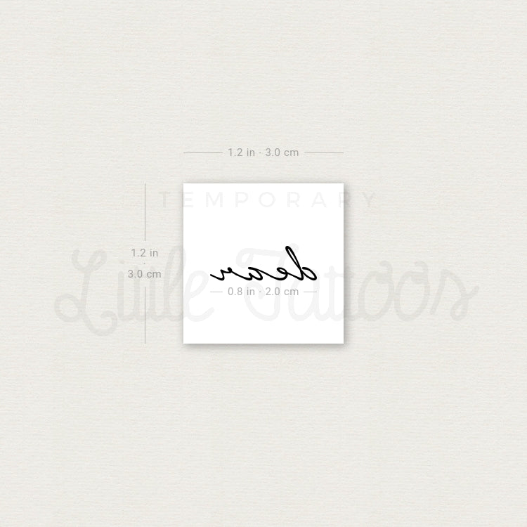 Dear Temporary Tattoo - Set of 3