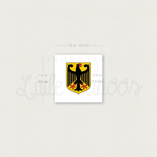Tatuaje temporal del escudo de armas de Alemania (juego de 3)