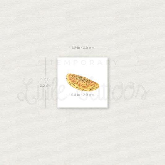 Omelette Temporary Tattoo - Set of 3