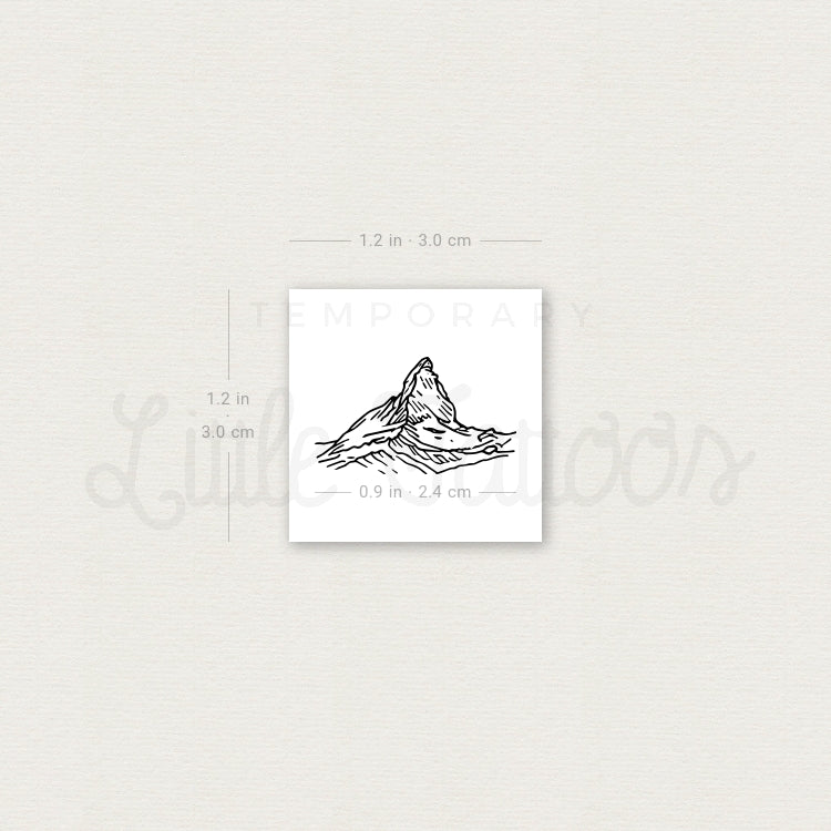 Matterhorn Temporary Tattoo - Set of 3