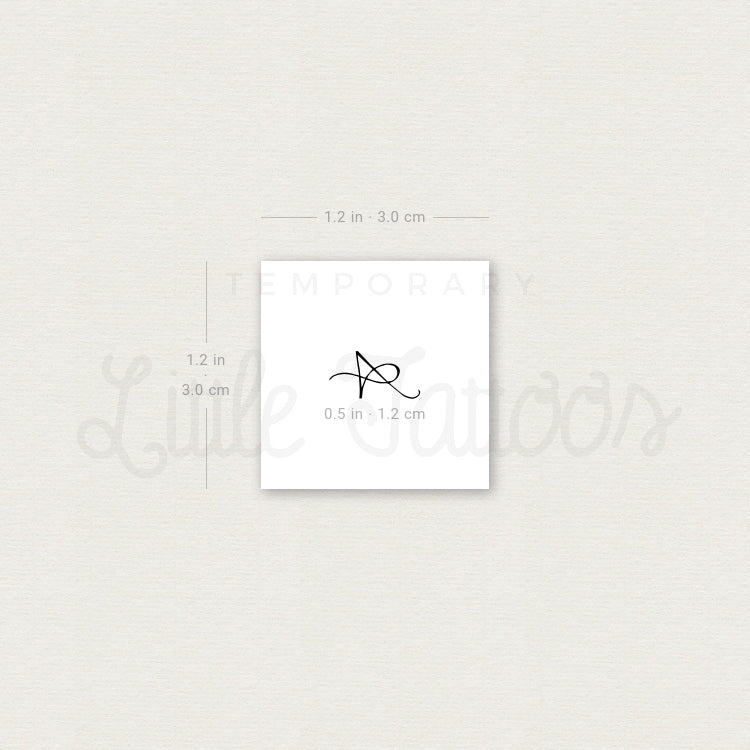 Script A Temporary Tattoo - Set of 3