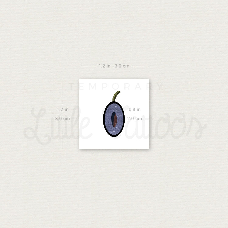 Black Olive By Ann Lilya Temporary Tattoo - Set of 3