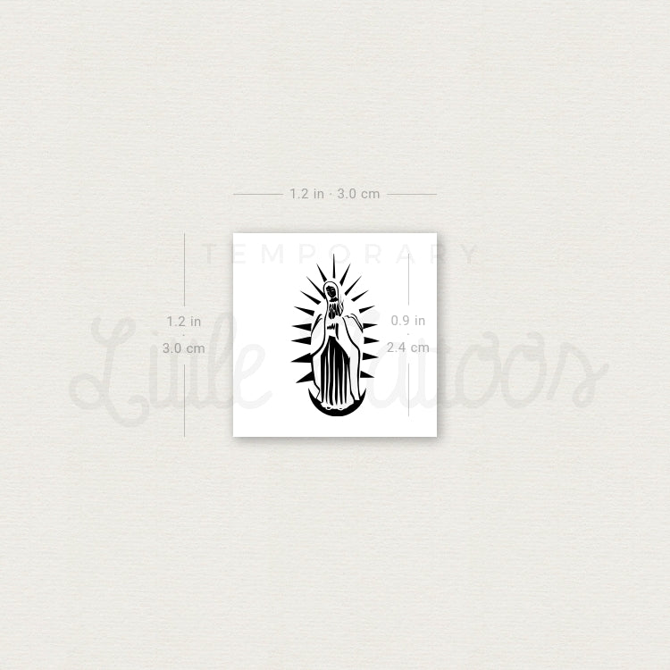 Our Lady Of Guadalupe Temporary Tattoo - Set of 3
