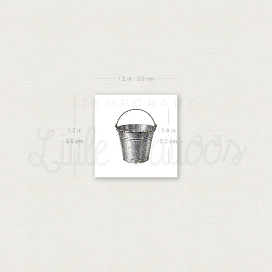 Bucket Temporary Tattoo - Set of 3