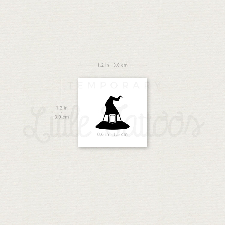 Witch's Hat Temporary Tattoo - Set of 3