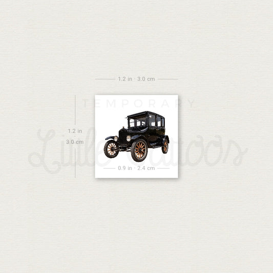 Ford Model-T Temporary Tattoo - Set of 3