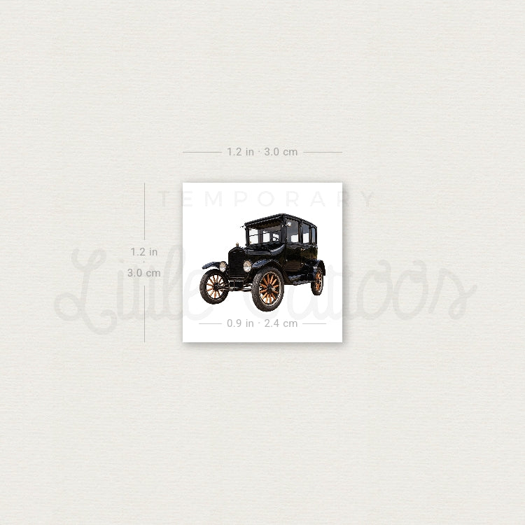 Ford Model-T Temporary Tattoo - Set of 3
