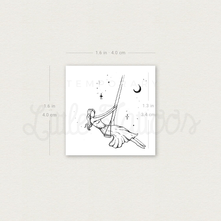 Swing Temporary Tattoo By Stefano Mazza - Set of 3