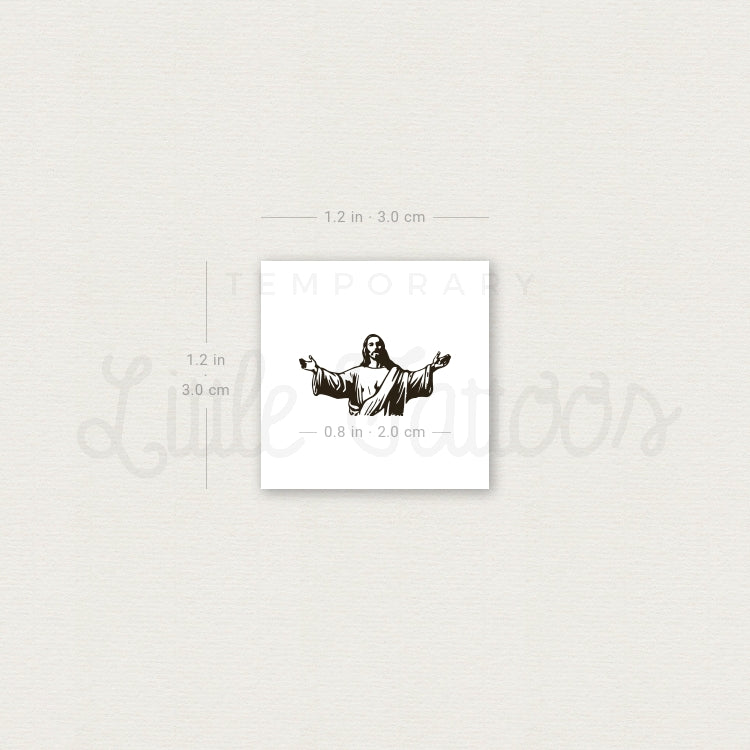 Jesus Temporary Tattoo - Set of 3