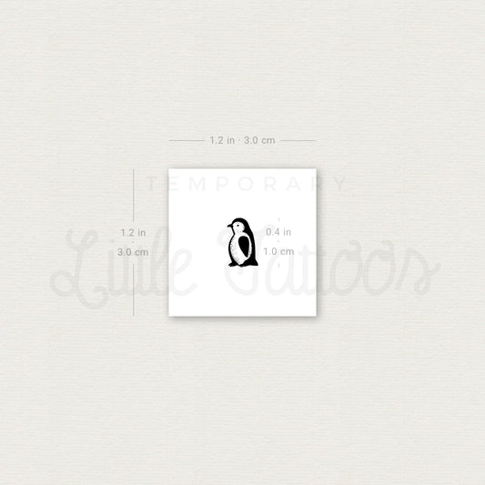 Little Baby Penguin Temporary Tattoo - Set of 3