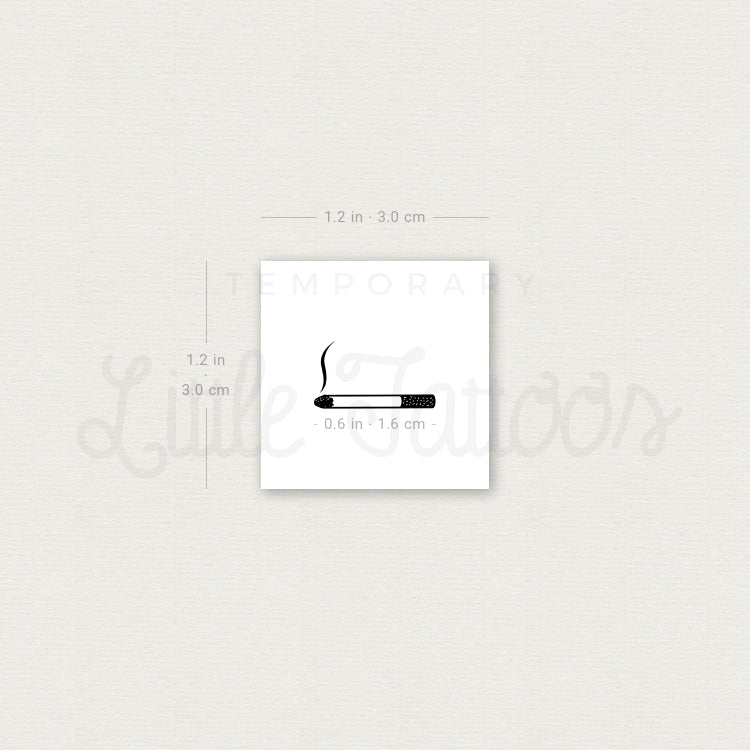 Cigarette Temporary Tattoo - Set of 3