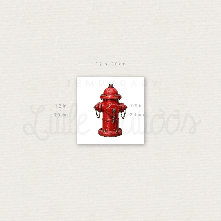 Fyre Hydrant Temporary Tattoo - Set of 3