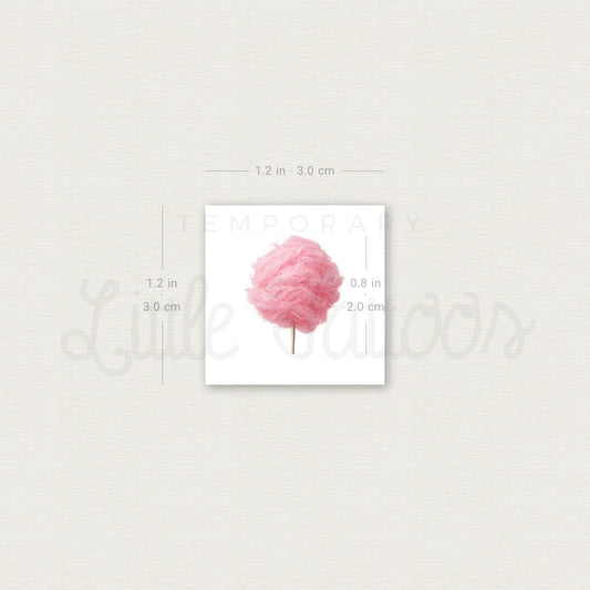 Cotton Candy Temporary Tattoo - Set of 3
