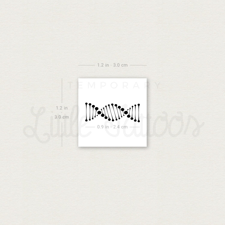 DNA Temporary Tattoo - Set of 3