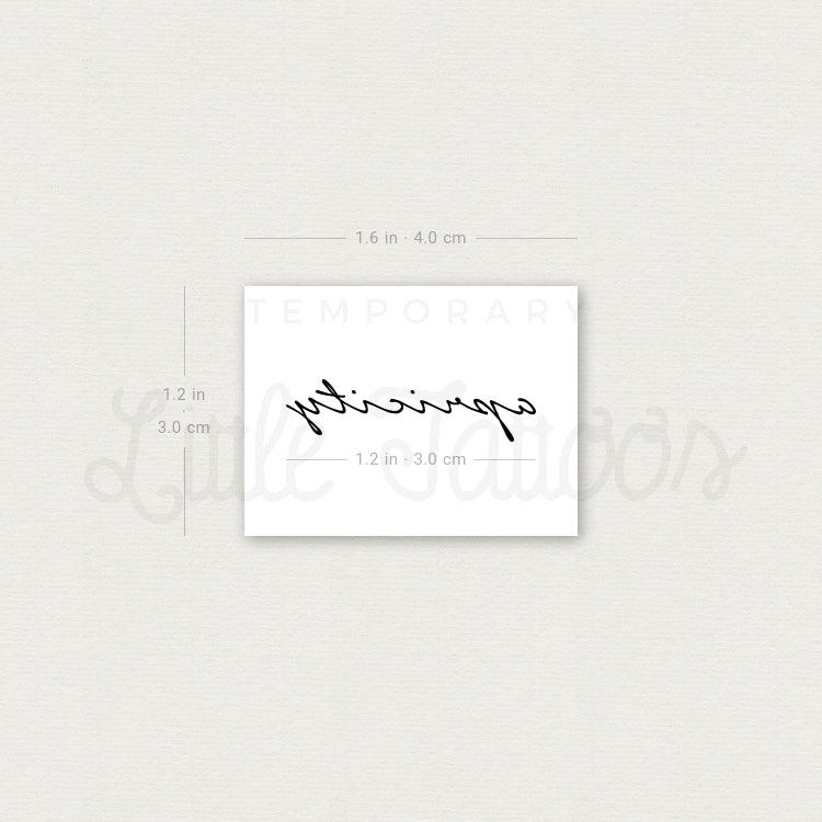 Apricity Temporary Tattoo - Set of 3
