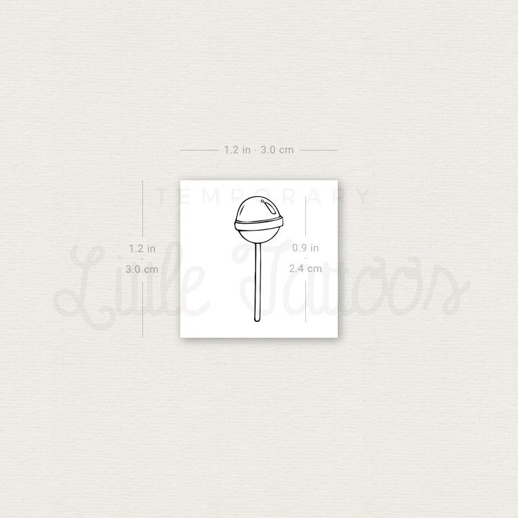 Lollipop Temporary Tattoo - Set of 3