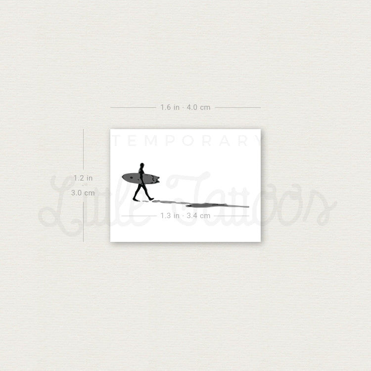 Surfer Temporary Tattoo - Set of 3