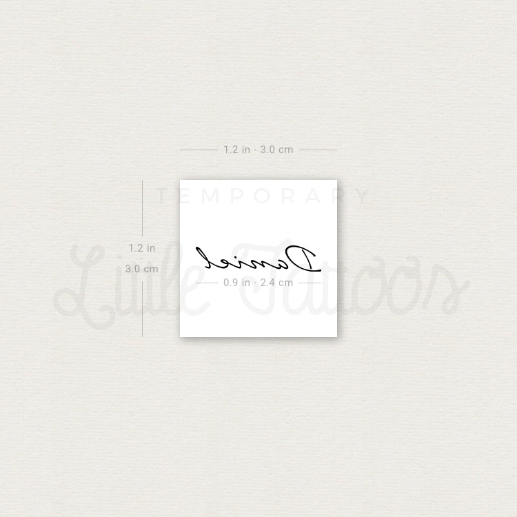 Daniel Temporary Tattoo - Set of 3