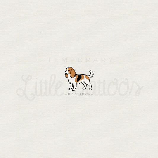Cavalier King Charles Spaniel Temporary Tattoo - Set of 3