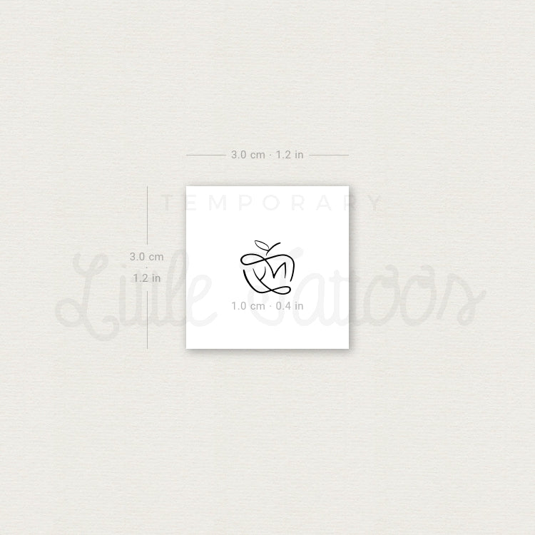 NY Apple Temporary Tattoo - Set of 3