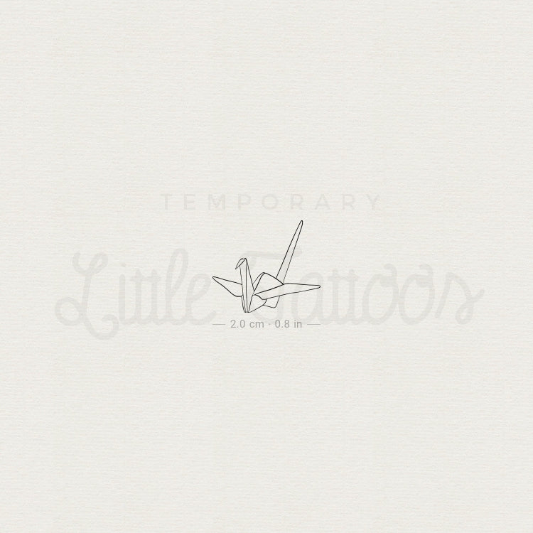 Paper Crane Temporary Tattoo / Small Tattoo / Paper Crane Gift