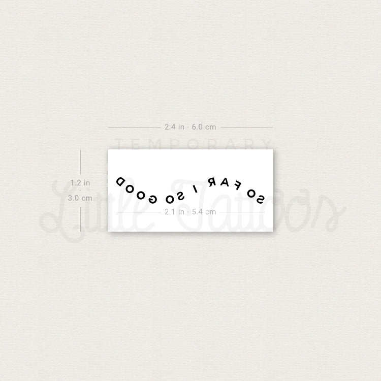 So Far So Good Temporary Tattoo - Set of 3