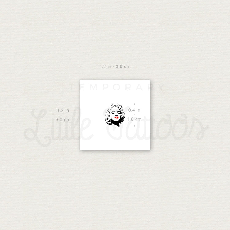 Marilyn Monroe Temporary Tattoo - Set of 3
