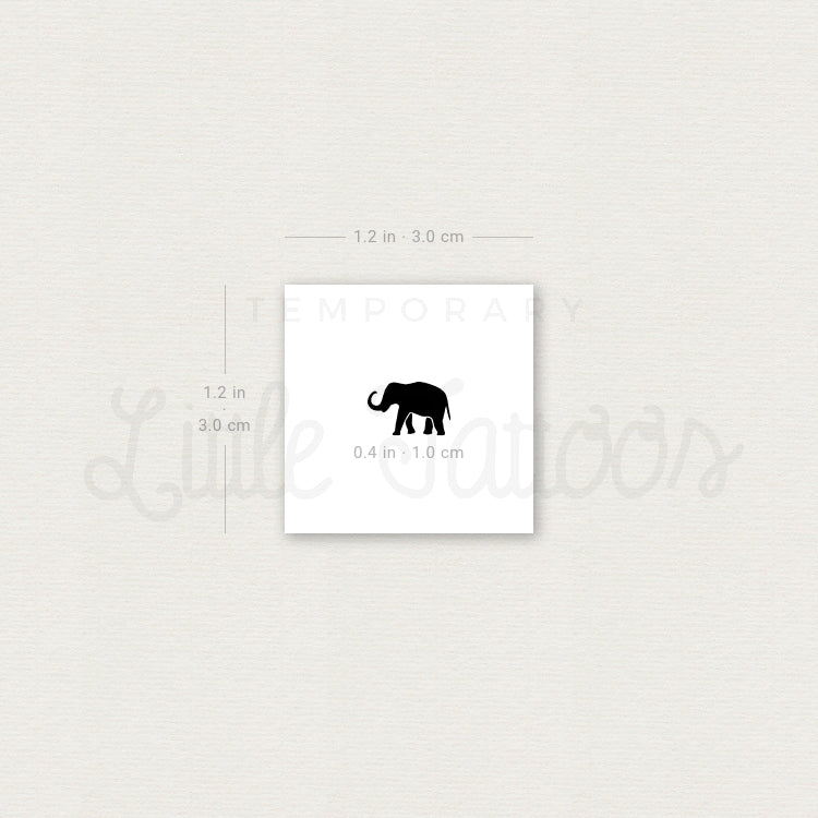 Lucky Elephant Temporary Tattoo - Set of 3